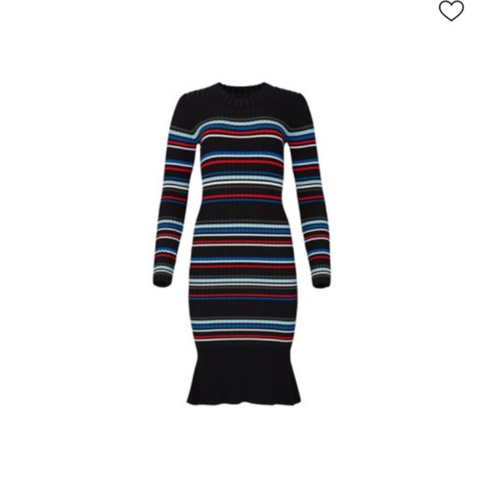 NWT Parker Bruna Stripe Print Sweater Dress, Size M